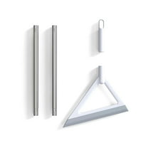 3-in-1 Magic Broom – TPR Floor Sweeper with Built-In Squeegee & Scraper for Fast Hair, Dust, Dirt & Liquid Spill Cleanup