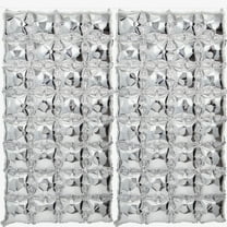 Silver Foil Air-Filled Balloon Backdrops, 27" x 55", 2 Count, by Way To Celebrate
