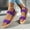 Purple, variant on Dress Sandals for Women, Xunlbb Women's Large Size Retro Flat-bottomed Sandals Sandals With Elastic Or Feet.(Light Blue,Size:42)