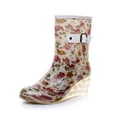 thumbnail image 2 of LSLJS Boucle Fermeture Éclair Latérale à Talons Hauts Transparent Mi-Tube Talon Compensé Femmes Pluie, Bottes de Pluie pour Femmes, 2 of 9