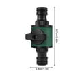 thumbnail image 3 of Lttoisl Irrigation Quick Connect Coupling with Built-in Throttle Valve, Water Flow Control Valve Connector for Garden Hoses, Easy Repair System, Durable Outdoor Shut-Off Adapter, 3 of 8