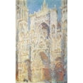 thumbnail image 2 of Monet, Claude 17x24 Black Ornate Wood Framed with Double Matting Museum Art Print Titled - Rouen Cathedral West Facade Sunlight 1894, 2 of 4