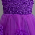 thumbnail image 5 of LYMAYTER Flower Girl Length Flower Dress Formal Ball Gown for 2-10Y Girl Wedding Pageant Party Celebrations, 5 of 8