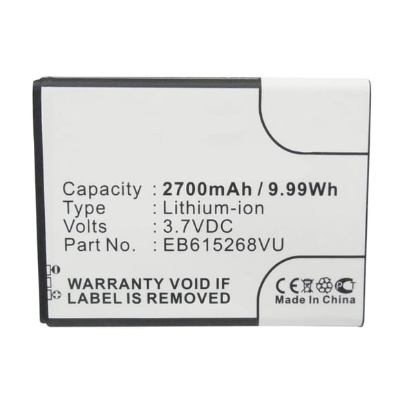 Batteries N Accessories BNA-WB-L3746 Cell Phone Battery - Li-ion, 3.7, 2700mAh, Ultra High Capacity Battery - Replacement for ATT EB615268VA Battery