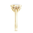 thumbnail image 3 of Rosec Jewels Certified Lab Grown Diamond Oval Engagement Ring with Accent - EF-VS Quality, 14K Yellow Gold, US 13.00, 3 of 8