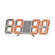 thumbnail image 4 of Reloj despertador electrónico Reloj digital Pantalla de temperatura Reloj de mesa LED digital Blanco y naranja, 4 of 9