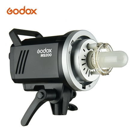 Godox MS200 Studio Flash Strobe Light Monolight 200Ws GN53 5600K Built-in 2.4G Wireless X System Anti-Preflash 0.1-1.8s Recycle Time with 150W Modeling Lamp Bowens Mount for Indoor Studio Product