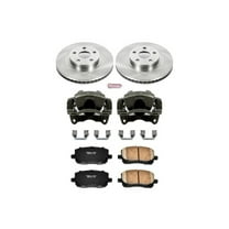 PowerStop Front Stock Replacement Brake Pad and Rotor Kit with Calipers Fits: PONTIAC TOYOTA Select Models KCOE2316