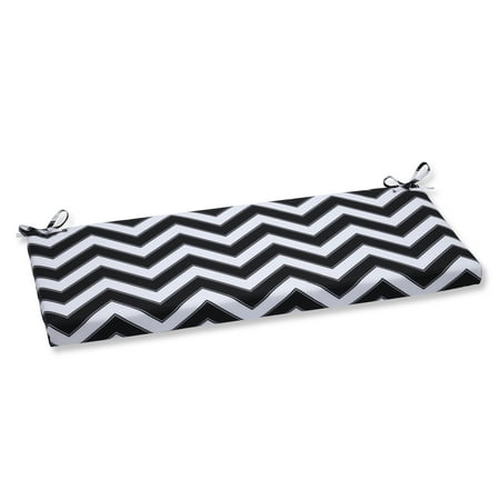 Pillow Perfect Outdoor Indoor Chevron Black White Bench Cushion Pillow Perfect Outdoor Indoor Chevron Black White Bench Cushion