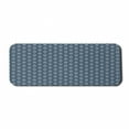 thumbnail image 1 of Navy Blue Computer Mouse Pad, Monochromatic Geometrical Flower Star Net Inspired Surreal Shapes, Rectangle Non-Slip Rubber Mousepad Large, 31" x 12", Indigo and Pale Eggshell, by Ambesonne, 1 of 2