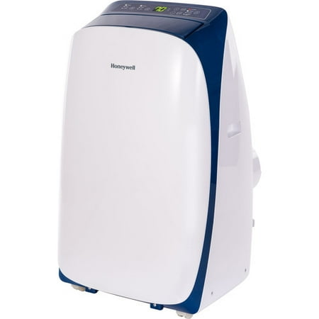 Honeywell Window Fan - Honeywell HL14CESWB 14,000 BTU 115V Portable Air Conditioner for Rooms Up To 700 Sq. Ft. with Dehumidifier & Fan, White/Blue