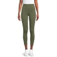 thumbnail image 2 of Time And Tru Women's High Rise Ankle Knit Leggings, 27" Inseam, Available in 2-Pack, 2 of 5