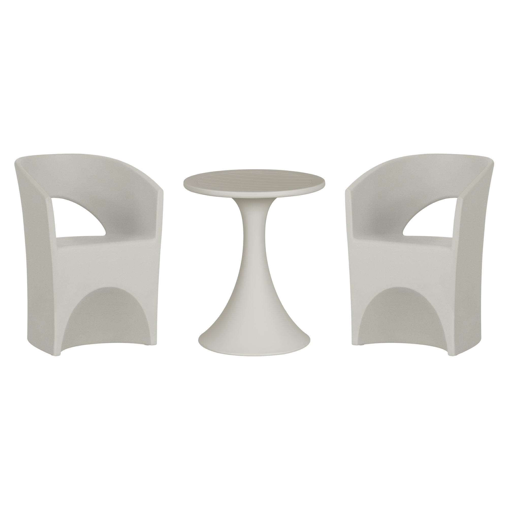 Ensemble table et chaises bistro, fini Greige, collection Dalya de Meubles South Shore