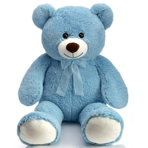 Oso de peluche gigante Teddy Bear HollyHome, 90 cm, azul