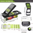 thumbnail image 6 of Mascarry Vegetable Chopper, 12 in 1 Multifunctional Vegetable Slicer with Container, Cutter Dicer for Vegetable & Fruit, 6 of 6