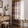 thumbnail image 3 of Vireellx Boho Semi Blackout Curtains, Colorful Stripes with Tassel Decorative Window Treatments, 1 Panel Rod Pocket Drapes for Living Rest Room, 3 of 7