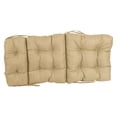 thumbnail image 2 of 22-inch by 45-inch Spun Polyester Solid Outdoor Tufted Chair Cushion Tan-Color, 2 of 2