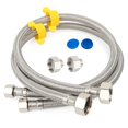 thumbnail image 1 of Kit de 2 líneas de suministro para grifo Klabb de acero inoxidable de 61 cm, 1 of 7