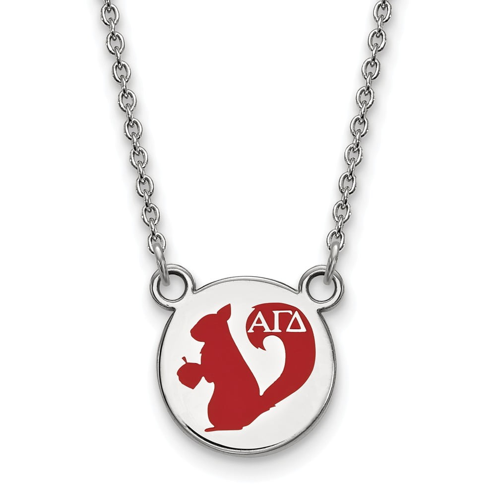 with Secure Lobster Lock Clasp Solid 925 Sterling Silver Official Enamel Delta Delta Delta Small Enl Pend Pendant Necklace Charm Chain Width = 12mm with Secure Lobster Lock Clasp Solid 925 Sterling Silver Official Enamel Delta Delta Delta Small Enl Pend Pendant Necklace Charm Chain Width = 12mm