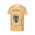 thumbnail image 4 of Boys Girls Chococat Shirt Graphic T-Shirt Crewneck Short Sleeve 3d Colorful Tops Tees, 4 of 7