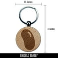 thumbnail image 2 of Jelly Bean Solid Round Keychain Charm Tag - Engraved Wood, 2 of 6
