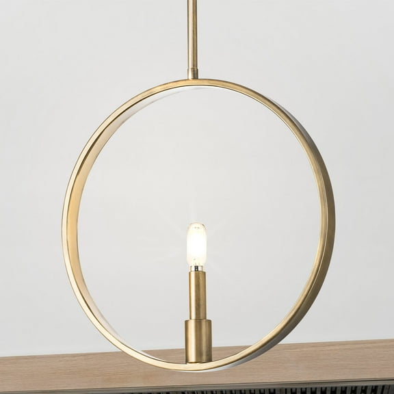 Luxury Modern Farmhouse Pendant, Aged Bronze, UHP4486