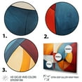 thumbnail image 3 of Designart Cubism Oversized framed wall art decor, Cubism framed wall Art, Geometric Forms in Cubism I , Teal Modern Gold framed wall art, 40x30 inches Gold Frame, 3 of 5