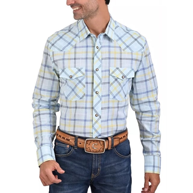 Camisa Vaquera Azul Manga Larga Regular Fit Yale