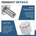 thumbnail image 3 of 5 Pcs M5 x 10mm Flat Knurled Head Thumb Screws for Electronic, Machine, 3 of 7