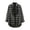 Black, variant on Women's Plaid Shirt Long Sleeve Button Down Loose Fit Casual Vintage Check Blouse for Work Office Daily Wear