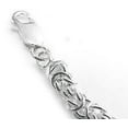 thumbnail image 2 of Sterling Silver Inch Byzantine 3mm Chain Necklace, 2 of 2