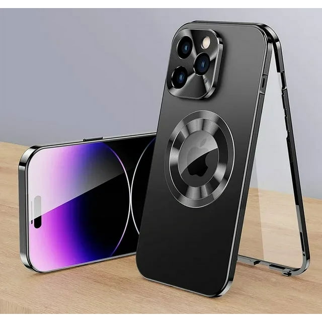2024 Metal Aluminium Alloy Case for iPhone 15 14 13 12 Pro Max Camera Lens Protective Case iphone Original Color Phone Cover