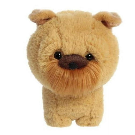 Aurora - Small Brown Teddy Pets - 6" Griffon Bruxellois - Playful Stuffed Animal