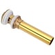 thumbnail image 4 of Hilitand Desagüe del fregadero del baño Grifo del baño Tapón de drenaje del lavabo sin desbordamiento Latón + Acero inoxidable ANGGREK  Otros, 4 of 8