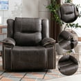 thumbnail image 5 of Bonzy Home Power Lift Chair Recliner Suede Fabric Electric Massage Recliner with Cup Holders, 5 of 8