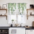 thumbnail image 2 of Spring Botanical Kitchen Curtains Window Panels, Watercolor Leaves Flowers Birds Gray Wood Insulated Window Treatment Curtain, Grommet Curtains for Bedroom/Living Room/Bathroom, 2 Piece 27.5"Wx39"L, 2 of 8