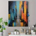 thumbnail image 4 of Abstract Cityscape Textured Canvas Print, for Living Room, Bedroom, Office, Study, Entryway Decor, 4 of 8