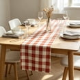 thumbnail image 5 of Linen Blend Checkered Tablecloth for Dining Table Indoor Outdoor Decoration, Rustic Farmhouse Table Runner for Wedding Party Banquet Home Decor, 5 of 5