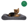 thumbnail image 4 of FurHaven Pet Dog Bed | Orthopedic Microvelvet Luxe Lounger Pet Bed for Dogs & Cats, Gray, Medium, 4 of 10