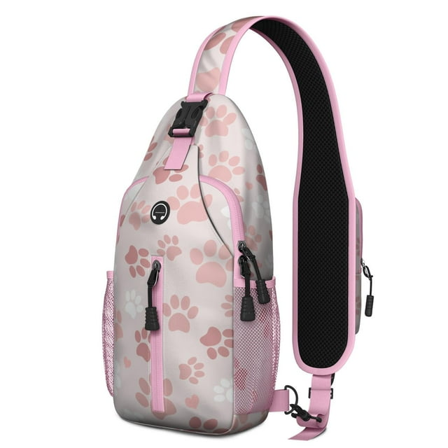 Watercolor Hand-drawn Aesthetic Minimalist Elephant Crossbody Backpack, Lightweight Anti-theft Travel Daypack
