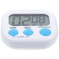 CTIRCHIU 1Set Small Kitchen Timer White ABS Digital Clock Magnetic Back Count Up/Down Timer for Baking Cooking Portable