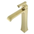 thumbnail image 4 of Fine Fixtures Arched Square Single Hole Vessel Sink Bathroom Faucet, Satin Brass, 4 of 5