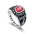 thumbnail image 3 of Mementos PJM Custom Medium Women's Class Rings for High School College-Sterling Silver/Platinum, 3 of 6