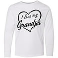 thumbnail image 3 of Inktastic I Love My Grandpa in Black Chalk Heart Long Sleeve Youth T-Shirt, 3 of 5