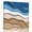 Blue Brown, variant on Canvas Print Wall Art Oil Paintings Teal Brown Stripe Ombre Art Picture Prints Artwork for Living Room Kitchen Bathroom Bedroom,Stretched and Framed Ready to Hang,Water Ripple Abstract Beach