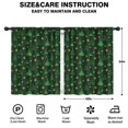 thumbnail image 2 of Blackout Kids Curtains,Dark Green Christmas Tree and Star Pattern Childrens Insulated Curtains Set Of 2,Bedroom Essentials,Toddler Room Decor 42"x54", 2 of 5