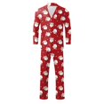 thumbnail image 2 of Pyjamas Assortis Père Noël, Tenues Familiales Assorties Confortables, Parfaits pour les Vacances en Famille (Rouge), 2 of 4
