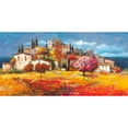 thumbnail image 3 of Luigi, Florio 24x14 Black Modern Framed Museum Art Print Titled - Borgo sul mare, 3 of 5