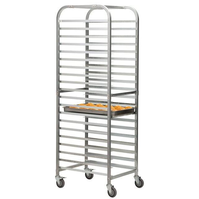 Resenkos Aluminum Bakery Cooling Rack with Lockable Wheels, 20Tier
