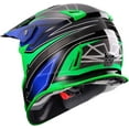 thumbnail image 3 of GLX GX23 Dirt Bike Off-Road Motocross ATV Motorcycle Full Face Helmet for Men Women, DOT Approved (Sear Green, Medium) Sear Green Medium, 3 of 6